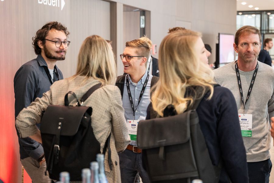 Attendees networking at DGS25